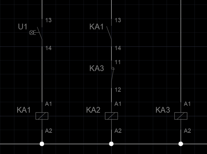 schéma électrique autocad