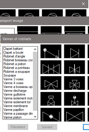 Bibliothèque de symboles P&ID CADpidTools