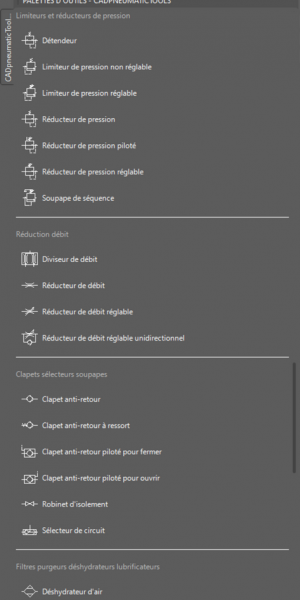 Présentation palettes outils de blocs pneumatiques